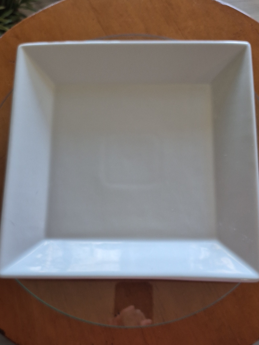 Set of 2 Pier 1 White 10" Square Porcelain Plates